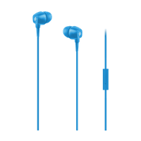 Слушалки Pop In-Ear Headphones with Microphone, 3.5mm - Сини - 1 Слушалки Pop In-Ear Headphones with Microphone, 3.5mm - Сини - 1