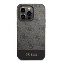 Гръб Guess 4G Stripe Case за iPhone 14 Pro Max - Сив - 1 Гръб Guess 4G Stripe Case за iPhone 14 Pro Max - Сив - 1