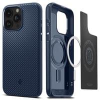 Spigen Mag Armor MagSafe за iPhone 15 Pro Max - Син - 7 Spigen Mag Armor MagSafe за iPhone 15 Pro Max - Син - 7