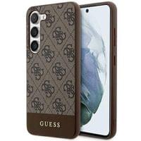 Гръб Guess 4G Stripe Case за Samsung Galaxy S24 - Кафяв - 1 Гръб Guess 4G Stripe Case за Samsung Galaxy S24 - Кафяв - 1