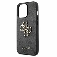 Гръб Guess PU 4G Metal Logo Case за iPhone 13 Pro Max - Сив - 3 Гръб Guess PU 4G Metal Logo Case за iPhone 13 Pro Max - Сив - 3