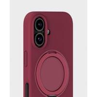 Гръб Holdit Silicone MagSafe Stand за iPhone 16 - Red Velvet - 3 Гръб Holdit Silicone MagSafe Stand за iPhone 16 - Red Velvet - 3
