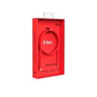 Data кабел ttec USB-C to USB-C 60W PD 120cm, Neon червен - 4 Data кабел ttec USB-C to USB-C 60W PD 120cm, Neon червен - 4