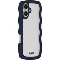 Гръб Holdit Wavy за iPhone 16 - Midnight Blue/Transparent - 2 Гръб Holdit Wavy за iPhone 16 - Midnight Blue/Transparent - 2