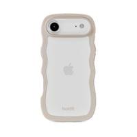 Гръб Holdit Wavy за iPhone 17 Air - Бежов/Прозрачен - 1 Гръб Holdit Wavy за iPhone 17 Air - Бежов/Прозрачен - 1