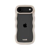 Гръб Holdit Wavy за iPhone 17 Air - Бежов/Прозрачен - 2 Гръб Holdit Wavy за iPhone 17 Air - Бежов/Прозрачен - 2