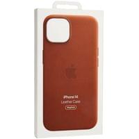 Оригинален гръб Apple Leather Magsafe Cover за iPhone 14... - 4