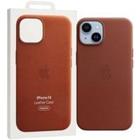 Оригинален гръб Apple Leather Magsafe Cover за iPhone 14... - 2 Оригинален гръб Apple Leather Magsafe Cover за iPhone 14... - 2