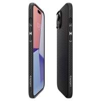 Гръб Spigen Liquid Air за iPhone 15 Plus - Черен - 9