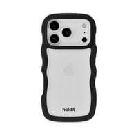 Гръб Holdit Wavy за iPhone 17 Pro Max - Черен/Прозрачен - 1