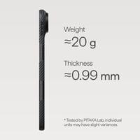 Гръб Pitaka Ultra-Slim Case, Black/Grey за iPhone Air - 4 Гръб Pitaka Ultra-Slim Case, Black/Grey за iPhone Air - 4