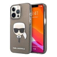 Гръб Karl Lagerfeld TPU Full Glitter Karl Head Case за... - 2