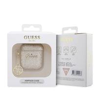 Калъф Guess за AirPods 1/2, Glitter 4G Charm - Златист - 2 Калъф Guess за AirPods 1/2, Glitter 4G Charm - Златист - 2