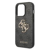 Гръб Guess PU 4G Metal Logo Case за iPhone 15 Pro Max - Сив - 3 Гръб Guess PU 4G Metal Logo Case за iPhone 15 Pro Max - Сив - 3