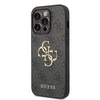 Гръб Guess PU 4G Metal Logo Case за iPhone 15 Pro Max - Сив - 2 Гръб Guess PU 4G Metal Logo Case за iPhone 15 Pro Max - Сив - 2
