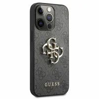 Гръб Guess PU 4G Metal Logo Case за iPhone 13 Pro - Сив - 5 Гръб Guess PU 4G Metal Logo Case за iPhone 13 Pro - Сив - 5