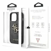 Гръб Guess PU 4G Metal Logo Case за iPhone 13 Pro - Сив - 2 Гръб Guess PU 4G Metal Logo Case за iPhone 13 Pro - Сив - 2