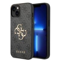 Гръб Guess PU 4G Metal Logo Case за iPhone 15 - Сив - 1 Гръб Guess PU 4G Metal Logo Case за iPhone 15 - Сив - 1