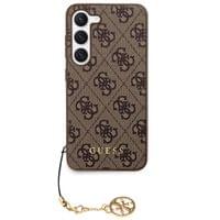 Гръб Guess 4G Charms Case за Samsung Galaxy S24 Plus - Кафяв - 6 Гръб Guess 4G Charms Case за Samsung Galaxy S24 Plus - Кафяв - 6