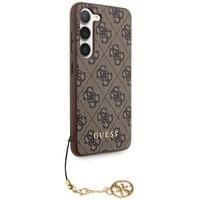 Гръб Guess 4G Charms Case за Samsung Galaxy S24 Plus - Кафяв - 2