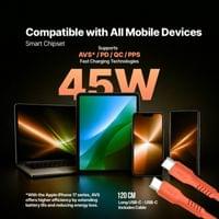 Зарядно ttec SmartCharger GaN 45W PD + Кабел USB-C ,Neon... - 8 Зарядно ttec SmartCharger GaN 45W PD + Кабел USB-C ,Neon... - 8