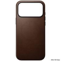 Гръб Nomad Modern Leather за iPhone 18 Pro Max - кафяв - 3 Гръб Nomad Modern Leather за iPhone 18 Pro Max - кафяв - 3