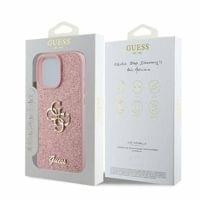 Гръб Guess PU Fixed Glitter 4G Metal Logo Case за iPhone... - 3