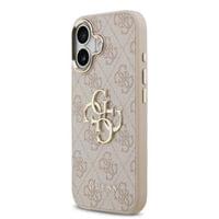 Гръб Guess PU Leather 4G Metal Logo Gold Frame MagSafe... - 3