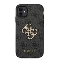 Гръб Guess PU 4G Metal Logo Case за iPhone 11 - Сив - 1 Гръб Guess PU 4G Metal Logo Case за iPhone 11 - Сив - 1