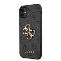 Гръб Guess PU 4G Metal Logo Case за iPhone 11 - Сив - 2 Гръб Guess PU 4G Metal Logo Case за iPhone 11 - Сив - 2