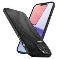 Гръб Spigen Liquid Air за iPhone 13 Pro - Черен - 5