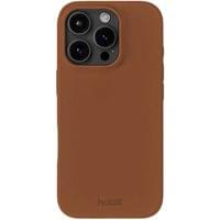 Гръб Holdit Silicone за iPhone 16 Pro - Almond Brown - 1