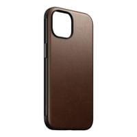 Гръб Nomad Modern Leather Case за iPhone 15 - Кафяв - 2