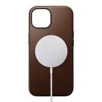 Гръб Nomad Modern Leather Case за iPhone 15 - Кафяв - 5 Гръб Nomad Modern Leather Case за iPhone 15 - Кафяв - 5