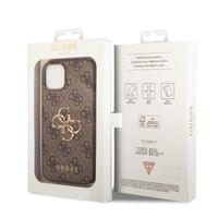Гръб Guess PU 4G Metal Logo Case за iPhone 15 - Кафяв - 2 Гръб Guess PU 4G Metal Logo Case за iPhone 15 - Кафяв - 2