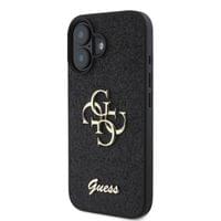 Гръб Guess PU Fixed Glitter 4G Metal Logo Case за iPhone... - 2