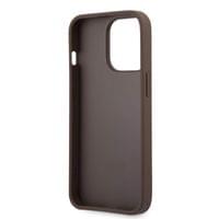 Гръб Guess PU 4G Metal Logo Case за iPhone 13 Pro - Кафяв - 3 Гръб Guess PU 4G Metal Logo Case за iPhone 13 Pro - Кафяв - 3