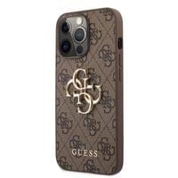 Гръб Guess PU 4G Metal Logo Case за iPhone 13 Pro - Кафяв - 2 Гръб Guess PU 4G Metal Logo Case за iPhone 13 Pro - Кафяв - 2