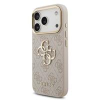 Кейс Guess за iPhone 18 Pro / 17 Pro, PU Leather 4G Metal... - 2