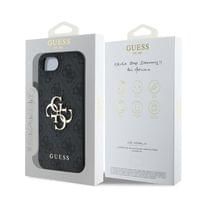 Гръб Guess за iPhone 17E, iPhone 16E, PU, 4G Metal Logo, Сив - 5 Гръб Guess за iPhone 17E, iPhone 16E, PU, 4G Metal Logo, Сив - 5