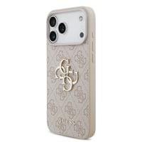Кейс Guess за iPhone 18 Pro Max / 17 Pro Max, PU 4G Metal... - 2
