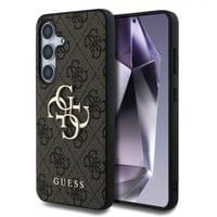 Гръб Guess за Samsung Galaxy S25, PU, 4G Metal Logo Case,... - 1