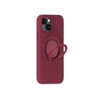 Гръб Holdit Silicone MagSafe Stand за iPhone 15 - Red Velvet - 2 Гръб Holdit Silicone MagSafe Stand за iPhone 15 - Red Velvet - 2