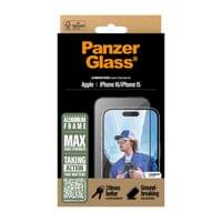 Стъклен протектор PanzerGlass за iPhone 16, 15,  Aluminum... - 2