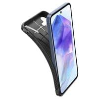 Гръб Spigen Rugged Armor за Samsung Galaxy A55 - Черен - 3 Гръб Spigen Rugged Armor за Samsung Galaxy A55 - Черен - 3