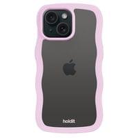 Гръб Holdit Wavy Case iPhone за 15/14/13 - Лилава рамка - 2 Гръб Holdit Wavy Case iPhone за 15/14/13 - Лилава рамка - 2