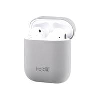 Kaлъф Holdit Silicone Case за AirPods 1/2 - Сив - 2 Kaлъф Holdit Silicone Case за AirPods 1/2 - Сив - 2