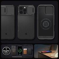 Гръб Spigen Optik Armor MagSafe за iPhone 16 Pro Max - Черен - 5