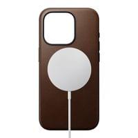 Гръб Nomad Modern Leather Case за iPhone 15 Pro Max - Кафяв - 5