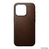 Гръб Nomad Modern Leather Case за iPhone 15 Pro Max - Кафяв - 4